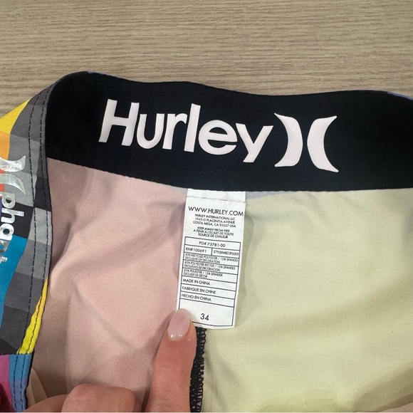 Hurley Men's Phantom Kingsroad P60 Multicolor Board Swim Shorts - Picture 7 of 9